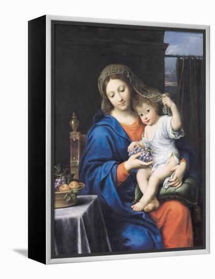 The Virgin of the Grapes, 1640-50-Pierre Mignard-Framed Premier Image Canvas