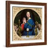 The Virgin of the Host, 1854-Jean-Auguste-Dominique Ingres-Framed Giclee Print