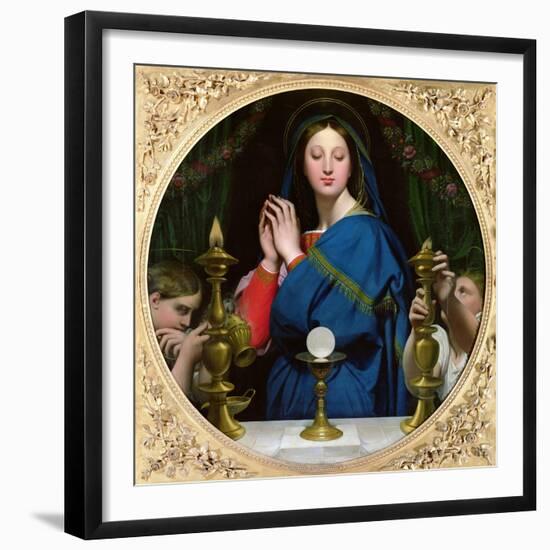 The Virgin of the Host, 1854-Jean-Auguste-Dominique Ingres-Framed Giclee Print
