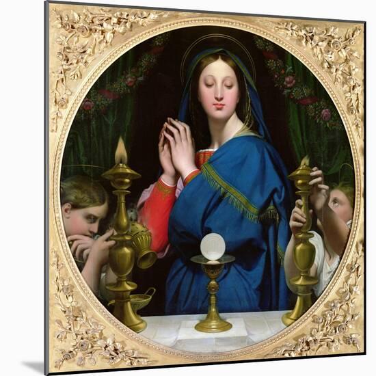 The Virgin of the Host, 1854-Jean-Auguste-Dominique Ingres-Mounted Giclee Print