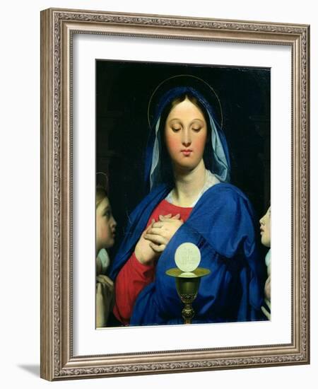 The Virgin of the Host, 1866-Jean-Auguste-Dominique Ingres-Framed Giclee Print