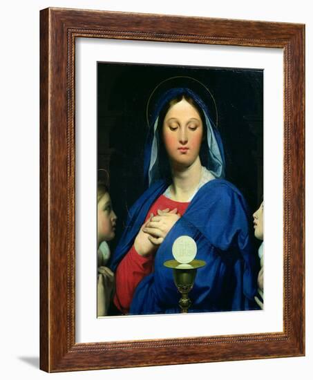 The Virgin of the Host, 1866-Jean-Auguste-Dominique Ingres-Framed Giclee Print