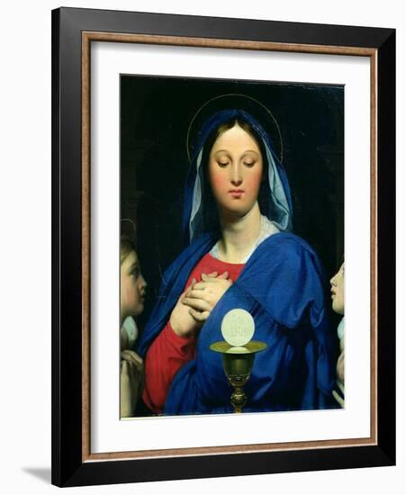 The Virgin of the Host, 1866-Jean-Auguste-Dominique Ingres-Framed Giclee Print