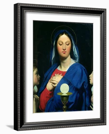 The Virgin of the Host, 1866-Jean-Auguste-Dominique Ingres-Framed Giclee Print