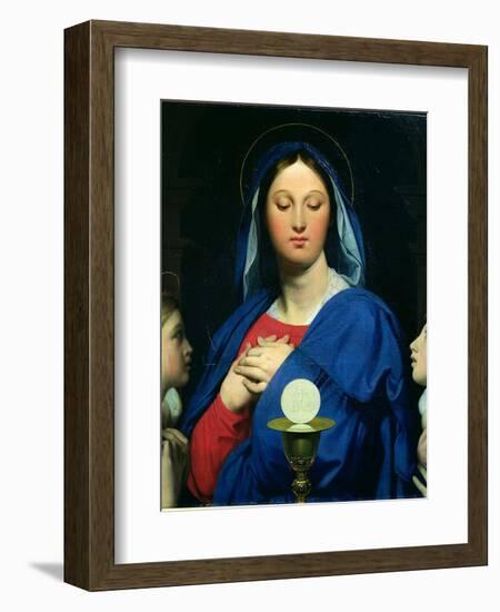 The Virgin of the Host, 1866-Jean-Auguste-Dominique Ingres-Framed Giclee Print