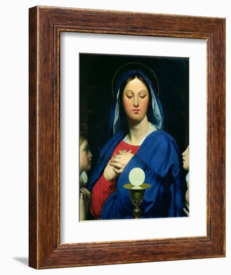 The Virgin of the Host, 1866-Jean-Auguste-Dominique Ingres-Framed Giclee Print