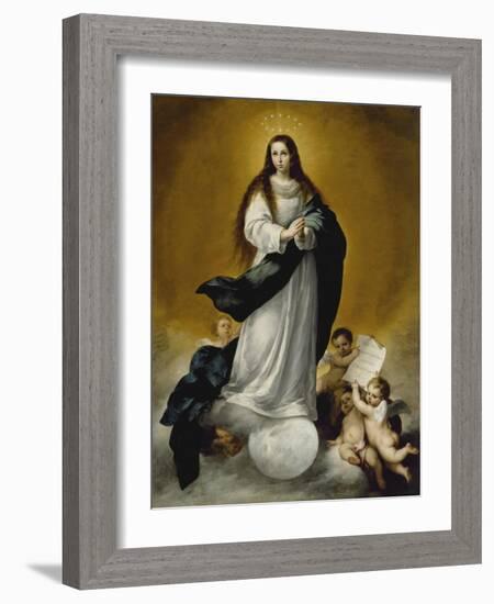 The Virgin of the Immaculate Conception, c.1660-Bartolome Esteban Murillo-Framed Giclee Print