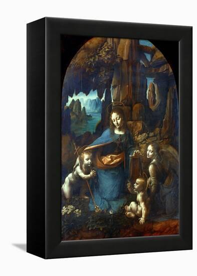 The Virgin of the Rocks, 1491-1519-Leonardo da Vinci-Framed Premier Image Canvas
