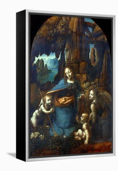 The Virgin of the Rocks, 1491-1519-Leonardo da Vinci-Framed Premier Image Canvas