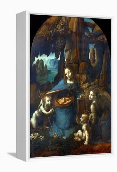 The Virgin of the Rocks, 1491-1519-Leonardo da Vinci-Framed Premier Image Canvas