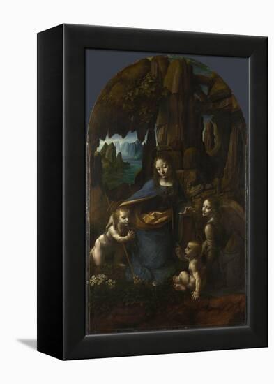 The Virgin of the Rocks, Between 1492 and 1508-Leonardo da Vinci-Framed Premier Image Canvas