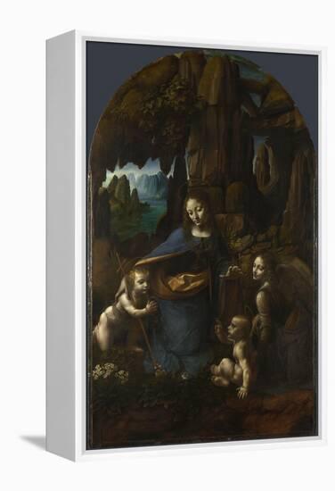 The Virgin of the Rocks, Between 1492 and 1508-Leonardo da Vinci-Framed Premier Image Canvas