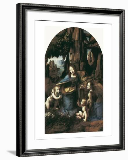 The Virgin of the Rocks-Leonardo da Vinci-Framed Art Print