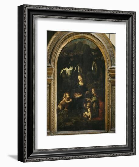 The Virgin of the Rocks-Leonardo da Vinci-Framed Giclee Print