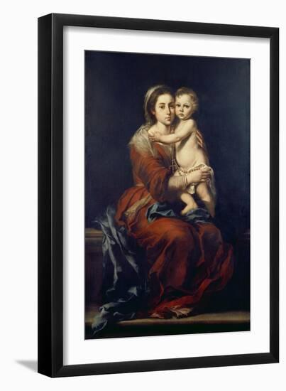 The Virgin of the Rosary, C. 1650-55-Bartolomé Estéban Murillo-Framed Giclee Print