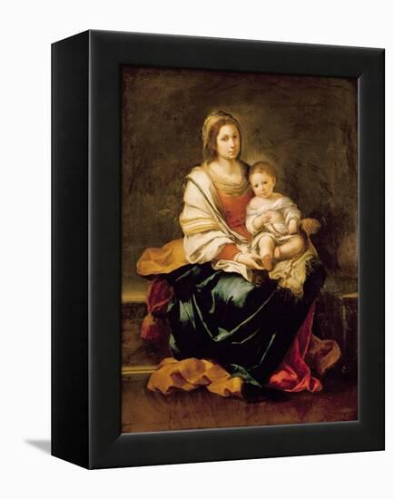 The Virgin of the Rosary-Bartolome Esteban Murillo-Framed Premier Image Canvas