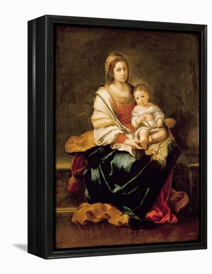 The Virgin of the Rosary-Bartolome Esteban Murillo-Framed Premier Image Canvas