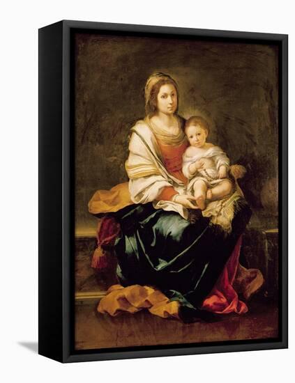 The Virgin of the Rosary-Bartolome Esteban Murillo-Framed Premier Image Canvas