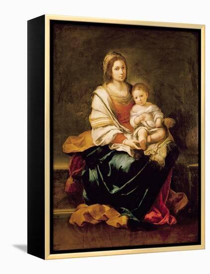 The Virgin of the Rosary-Bartolome Esteban Murillo-Framed Premier Image Canvas