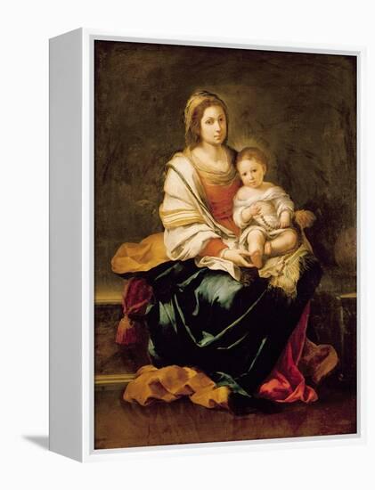 The Virgin of the Rosary-Bartolome Esteban Murillo-Framed Premier Image Canvas