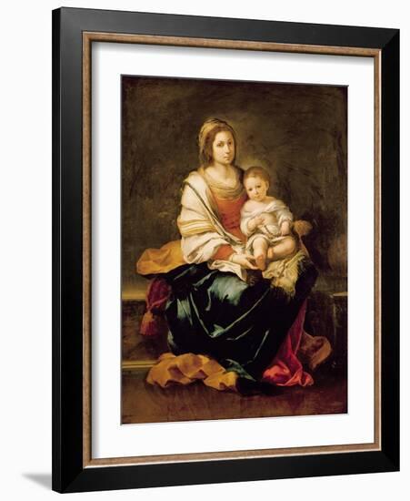 The Virgin of the Rosary-Bartolome Esteban Murillo-Framed Giclee Print