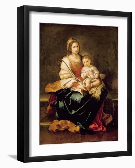 The Virgin of the Rosary-Bartolome Esteban Murillo-Framed Giclee Print