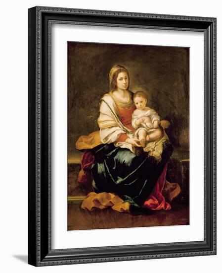 The Virgin of the Rosary-Bartolome Esteban Murillo-Framed Giclee Print