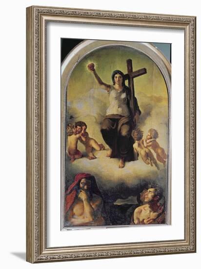 The Virgin of the Sacred Heart, 1821-Eugene Delacroix-Framed Giclee Print