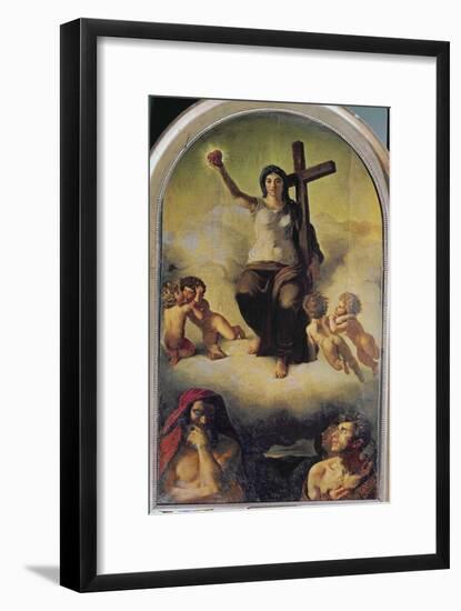 The Virgin of the Sacred Heart, 1821-Eugene Delacroix-Framed Giclee Print