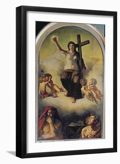 The Virgin of the Sacred Heart, 1821-Eugene Delacroix-Framed Giclee Print