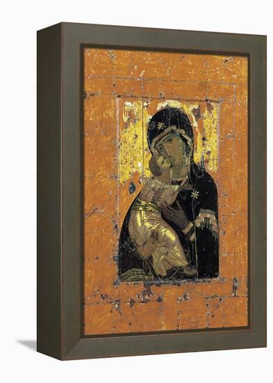 The Virgin of Vladimir, Byzantine Icon, Early 12th Century-null-Framed Premier Image Canvas