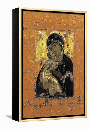 The Virgin of Vladimir, Byzantine Icon, Early 12th Century-null-Framed Premier Image Canvas