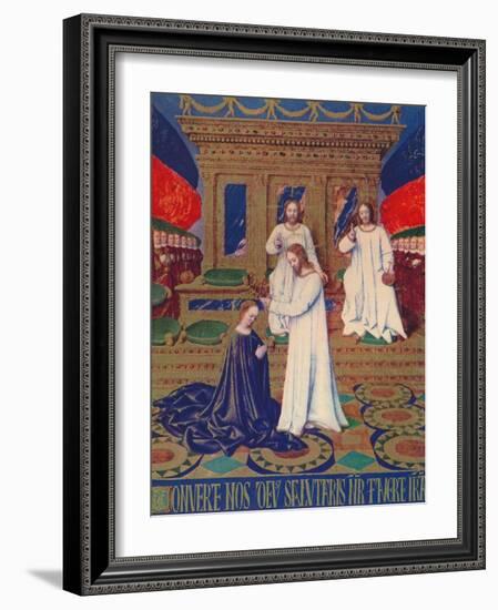'The Virgin's Coronation', c1455, (1939)-Jean Fouquet-Framed Giclee Print
