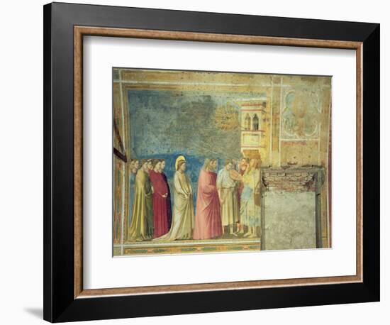 The Virgin's Wedding Procession, c.1305 (Post Restoration)-Giotto di Bondone-Framed Giclee Print