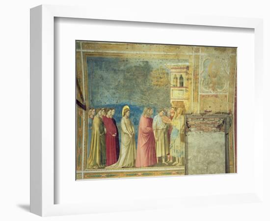 The Virgin's Wedding Procession, c.1305 (Post Restoration)-Giotto di Bondone-Framed Giclee Print