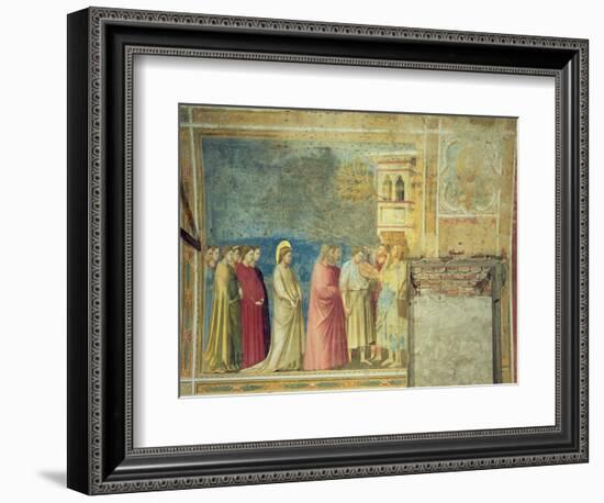 The Virgin's Wedding Procession, c.1305 (Post Restoration)-Giotto di Bondone-Framed Giclee Print