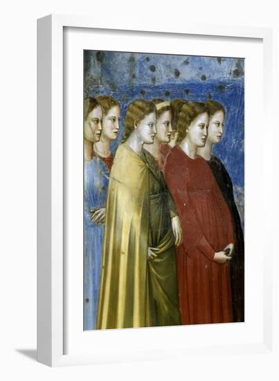 The Virgin's Wedding Procession, Detail-Giotto di Bondone-Framed Giclee Print