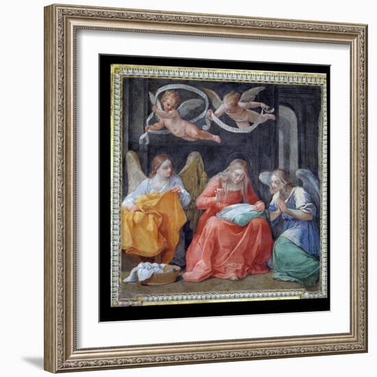 The Virgin Sewing, from the "Cappella Dell'Annunciata" 1610-Guido Reni-Framed Giclee Print