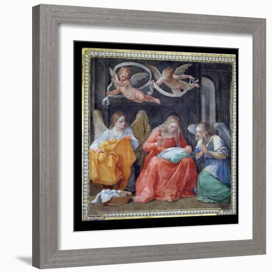 The Virgin Sewing, from the "Cappella Dell'Annunciata" 1610-Guido Reni-Framed Giclee Print