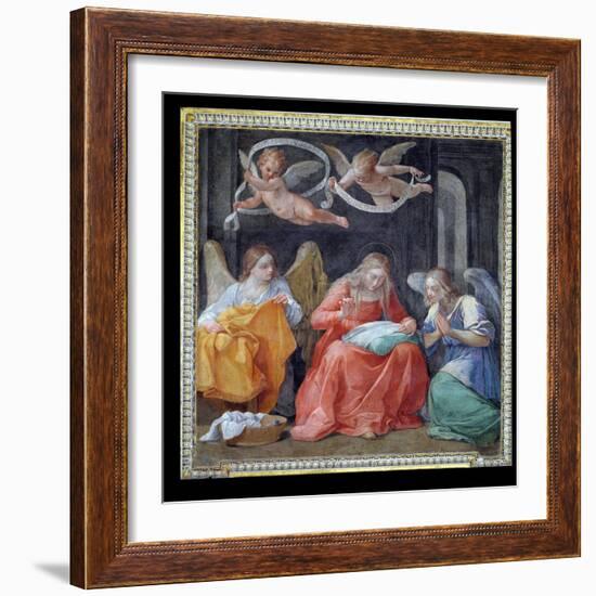 The Virgin Sewing, from the "Cappella Dell'Annunciata" 1610-Guido Reni-Framed Giclee Print