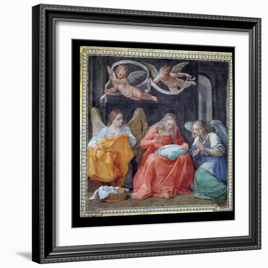 The Virgin Sewing, from the "Cappella Dell'Annunciata" 1610-Guido Reni-Framed Giclee Print