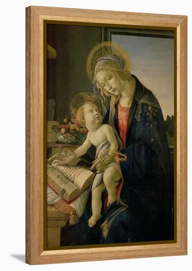 The Virgin Teaching the Infant Jesus to Read-Sandro Botticelli-Framed Premier Image Canvas