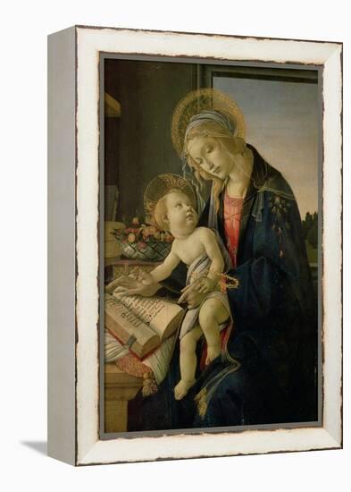 The Virgin Teaching the Infant Jesus to Read-Sandro Botticelli-Framed Premier Image Canvas