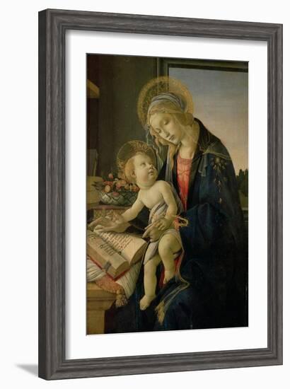 The Virgin Teaching the Infant Jesus to Read-Sandro Botticelli-Framed Giclee Print