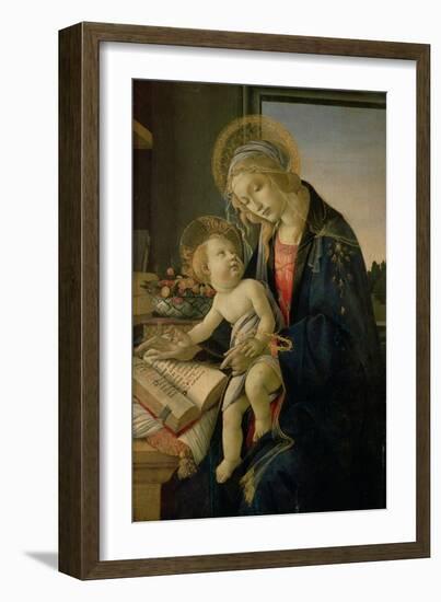 The Virgin Teaching the Infant Jesus to Read-Sandro Botticelli-Framed Giclee Print