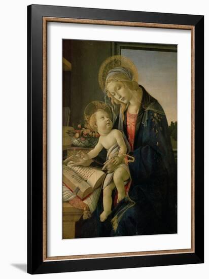 The Virgin Teaching the Infant Jesus to Read-Sandro Botticelli-Framed Giclee Print