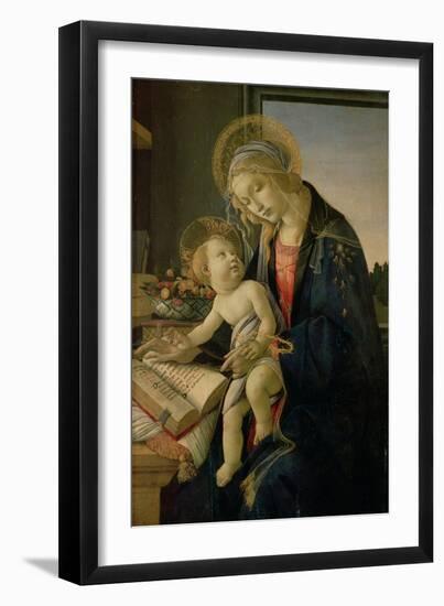 The Virgin Teaching the Infant Jesus to Read-Sandro Botticelli-Framed Giclee Print