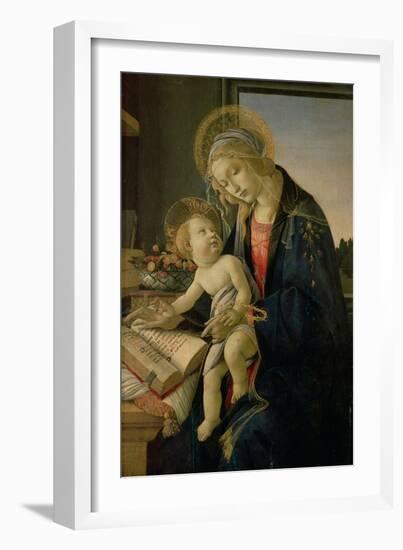 The Virgin Teaching the Infant Jesus to Read-Sandro Botticelli-Framed Giclee Print