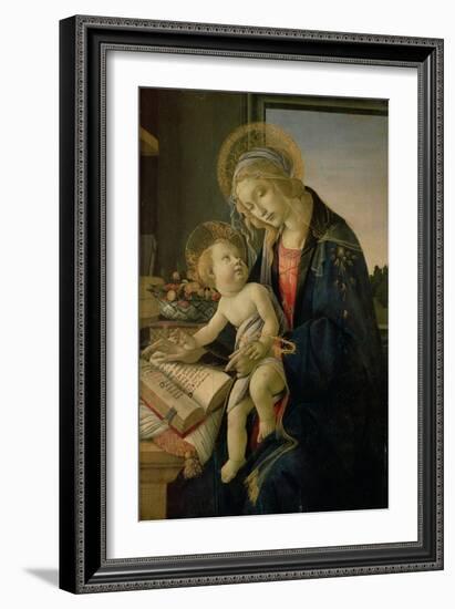 The Virgin Teaching the Infant Jesus to Read-Sandro Botticelli-Framed Giclee Print