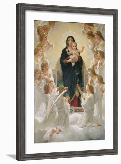 The Virgin with Angels, 1900-William Adolphe Bouguereau-Framed Giclee Print